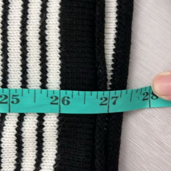 Anne Klein Houndstooth Camilla Poncho Cape / Stripe Trim Full Zip NWT SZ XL - Picture 13 of 14